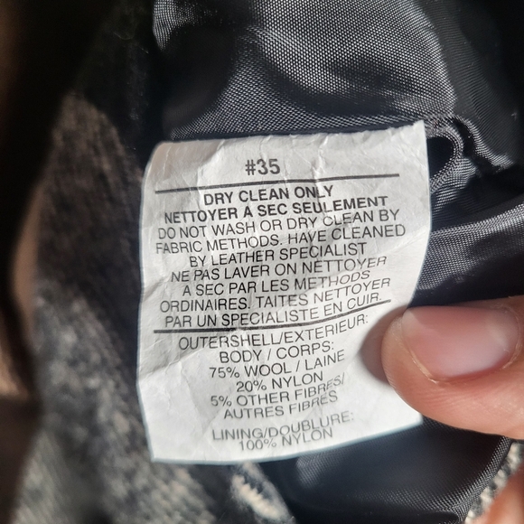 👕🌶 Vintage Saxon Leather Flannel Button Up Lined Jacket New without Tags - Picture 6 of 6